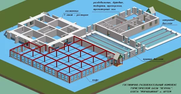 Реконструкция гостиницы, бухта Муравьиная. Турбаза Revival