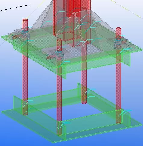 Построение колонны в Tekla Structures 20.0